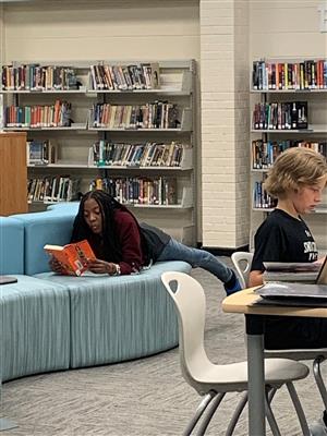 girl reading book