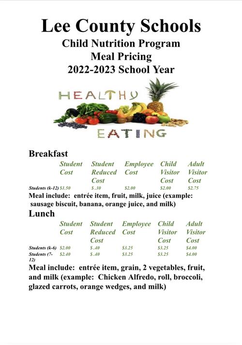 Child Nutrition Information 