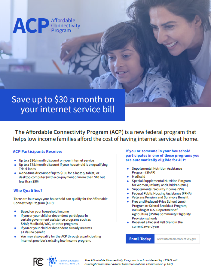 Affordable Connectivity Program Flyer